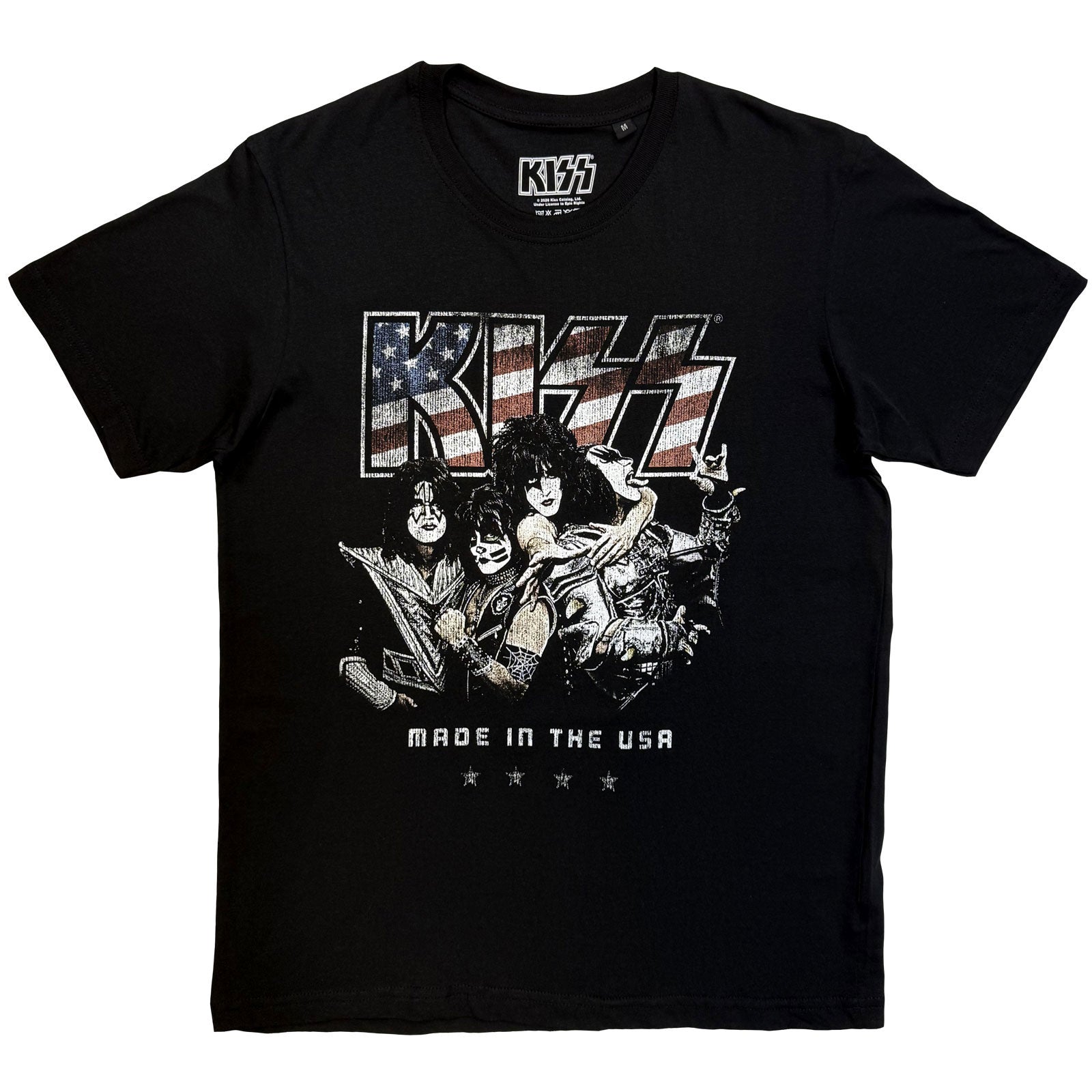 KISS Unisex T-Shirt: Made In The USA (Black)