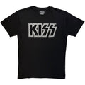 KISS Unisex T-Shirt: Logo Mono (Black)