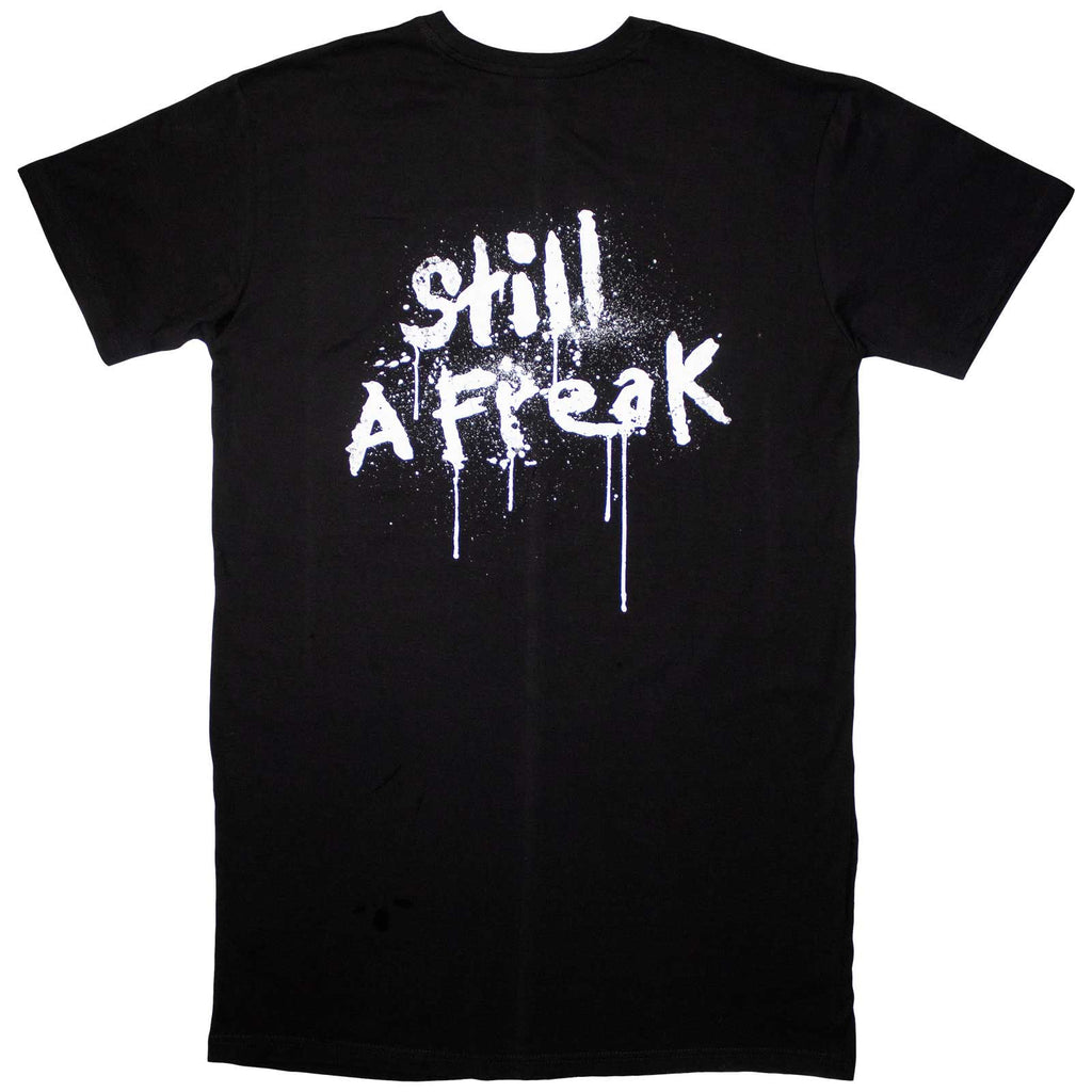Korn Ladies T-Shirt Dress: Still A Freak (Black) (Back Print)