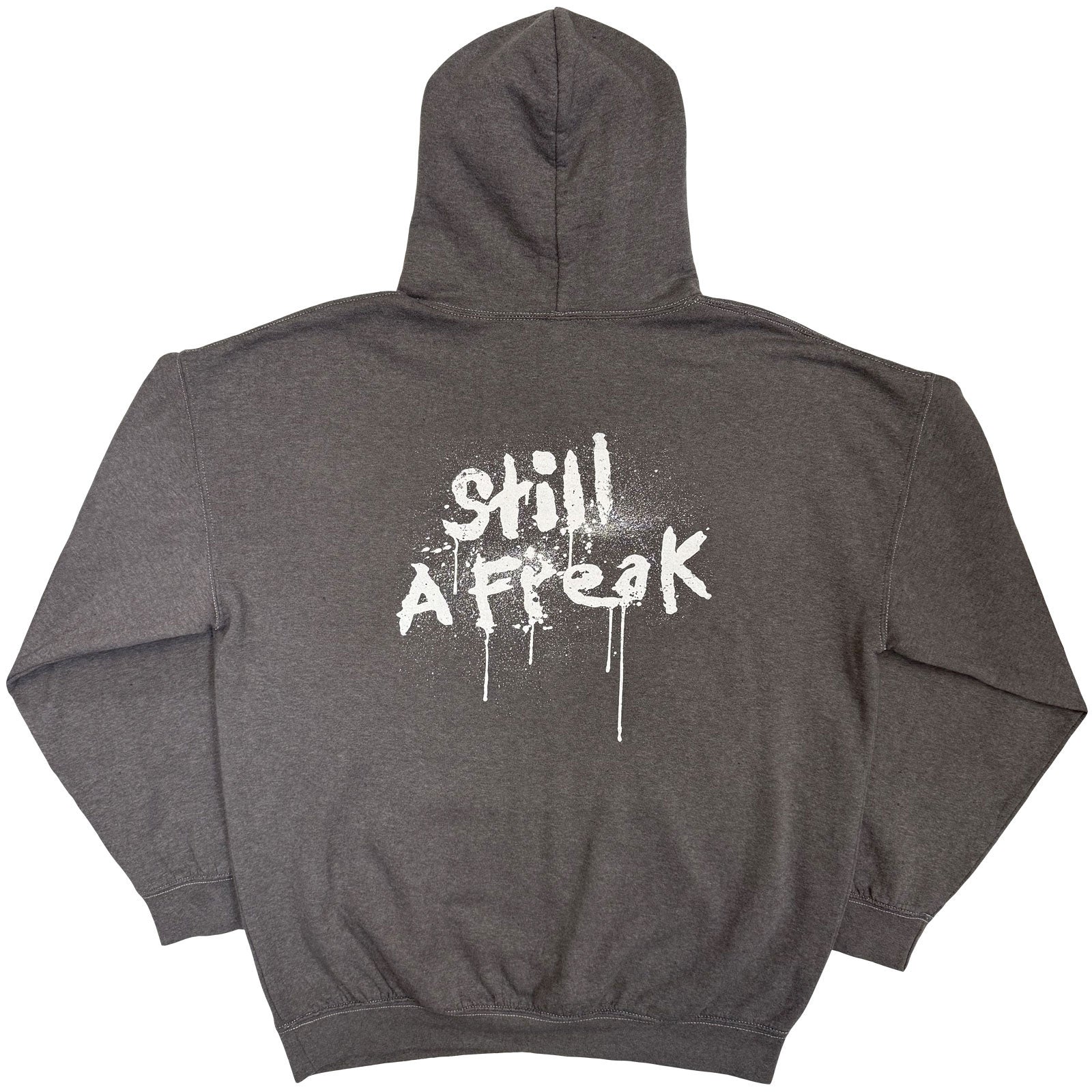 Korn Unisex Pullover Hoodie: Still A Freak (Charcoal Grey) (Back Print)