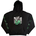 Korn Unisex Pullover Hoodie: Ripped Photos (Black) (Sleeve Print)