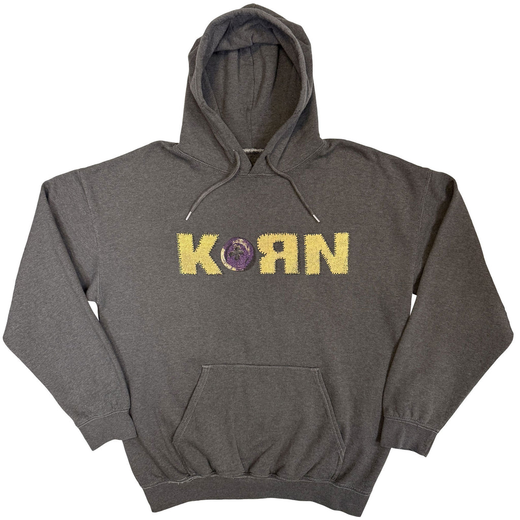 Korn Unisex Pullover Hoodie: Doll Issues (Charcoal Grey) (Back Print)