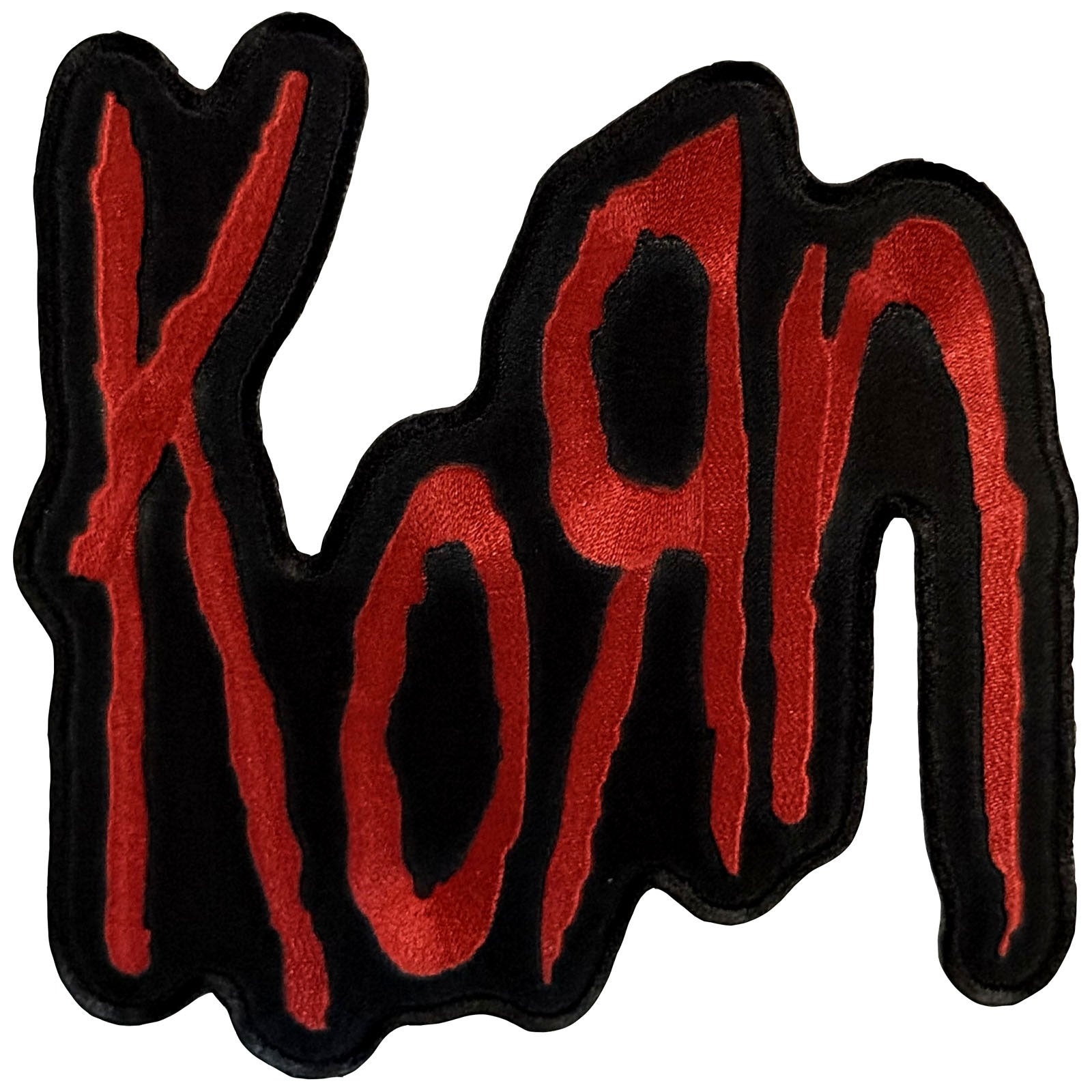 Korn Woven Patch: Red Logo