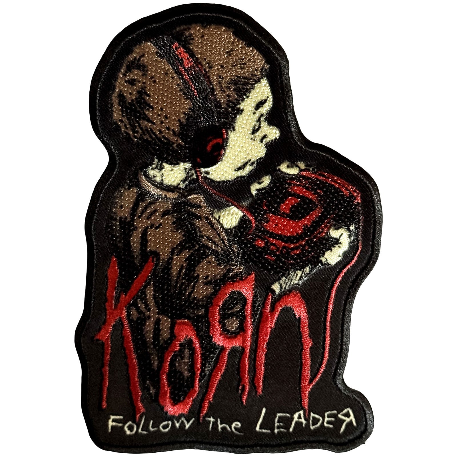 Korn Woven Patch: Follow The Leader