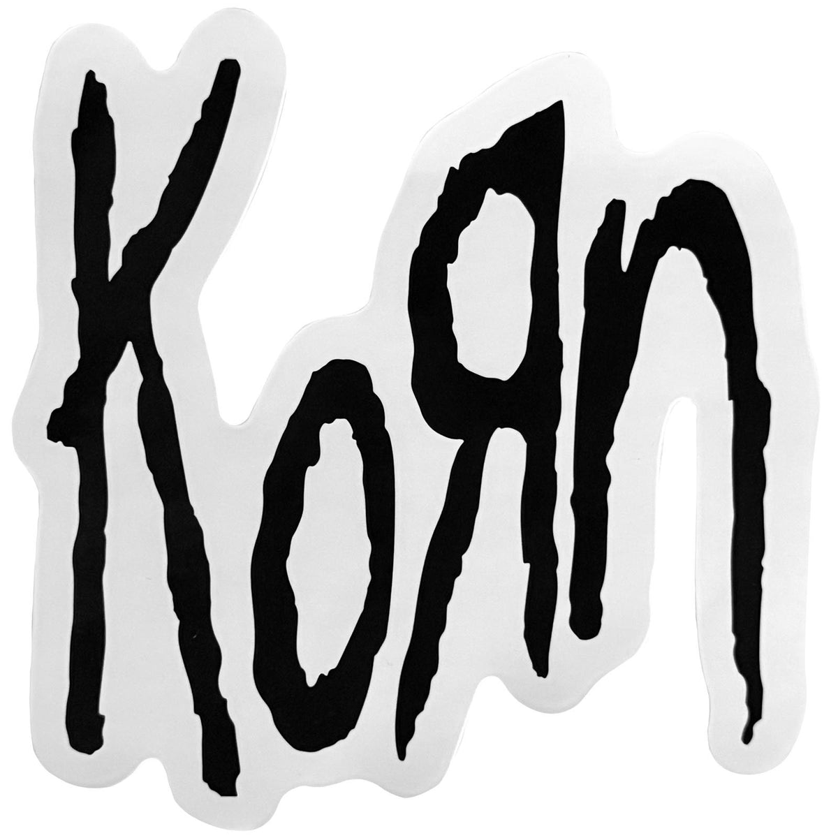 Korn Sticker: Black Logo