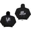 Korn Unisex Stone Wash Pullover Hoodie: Still A Freak (Charcoal Grey) (Back Print & Wash Collection)