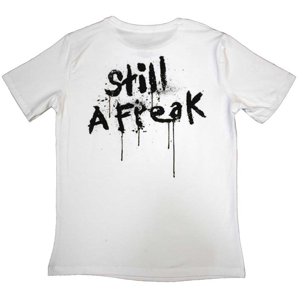 Korn Ladies T-Shirt: Still A Freak (White) (Back Print)