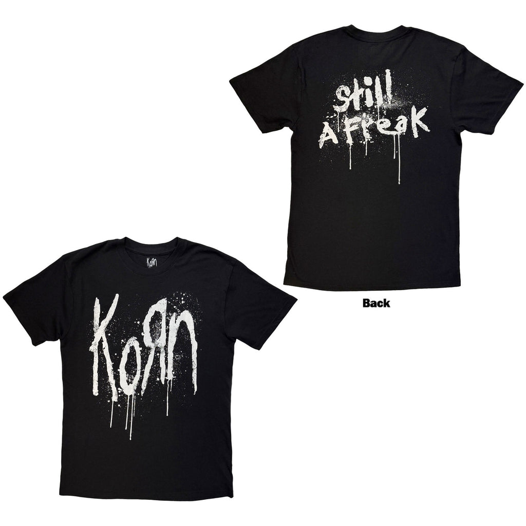 Korn Unisex T-Shirt: Still A Freak (Black) (Back Print)