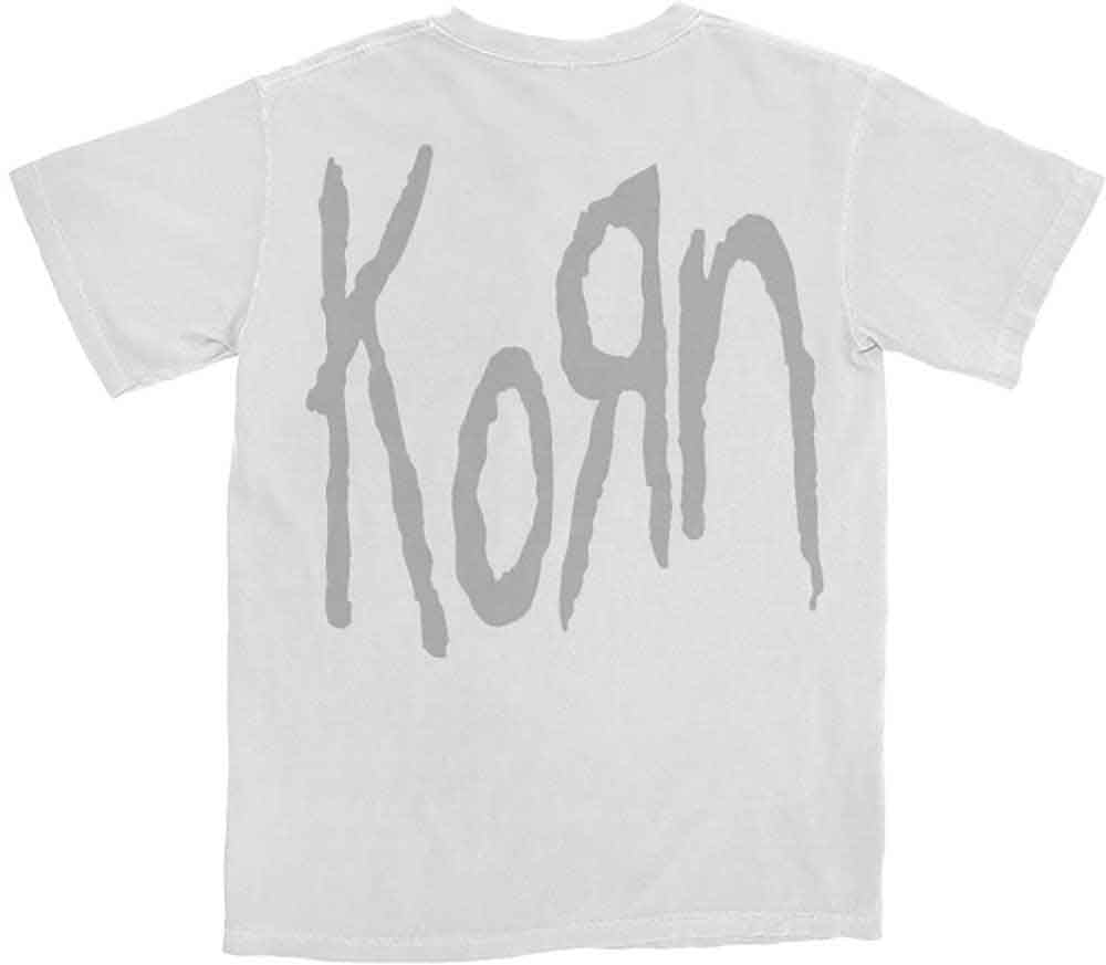 Korn Unisex T-Shirt: Requiem Album Cover (White) (Back Print)