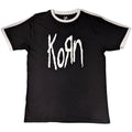 Korn Unisex Ringer T-Shirt: Logo (Black)