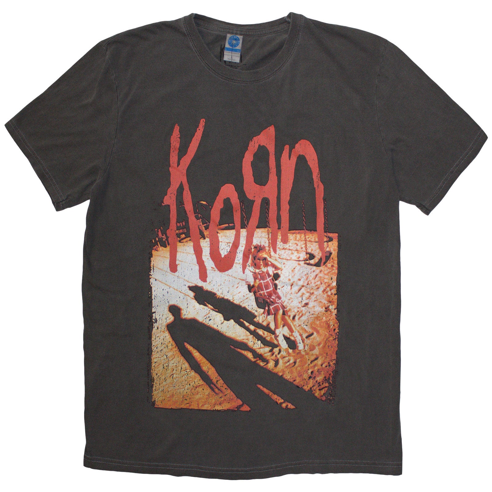Korn Unisex T-Shirt: Shadow Playground (Black Wash) (Wash Collection)