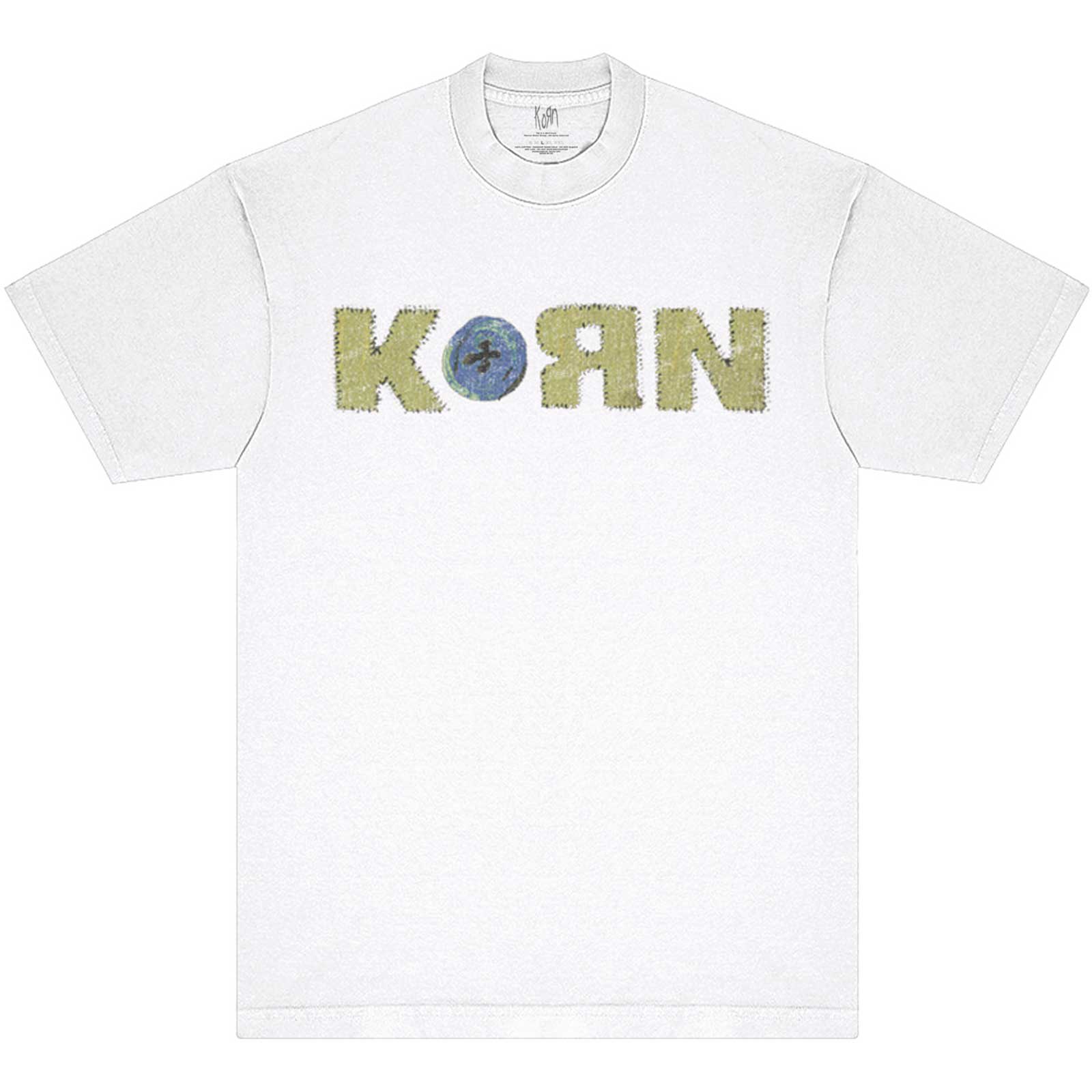 Korn Unisex T-Shirt: Doll Issues (White) (Back Print)