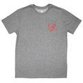 Korn Unisex T-Shirt: Mini Red Logo (Grey)