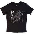 Korn Unisex T-Shirt: Metallic Logo (Black)