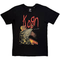 Korn Unisex T-Shirt: Follow The Leader Cliff (Black)