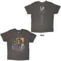 Korn Unisex T-Shirt: Life Is Peachy Tracklist (Charcoal Grey) (Back Print)