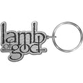 Lamb Of God Keychain: Logo (White)