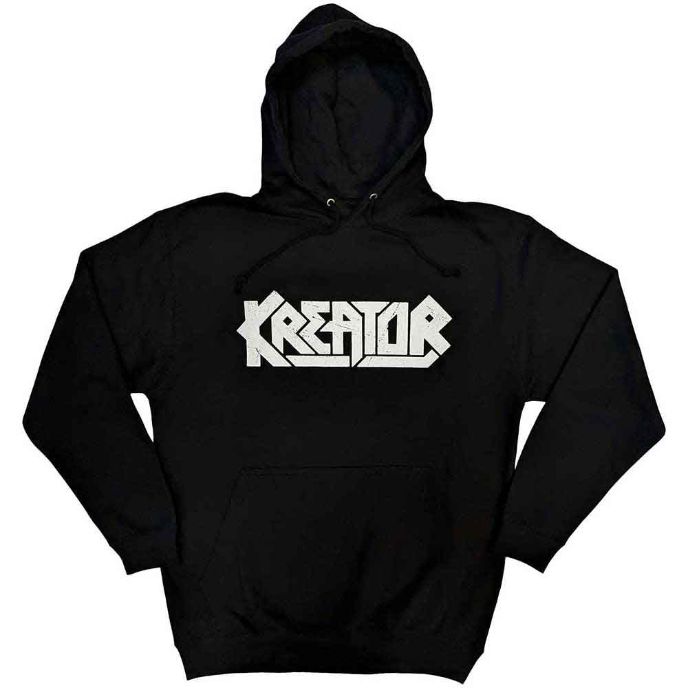 Kreator Unisex Pullover Hoodie: Satan Is Real (Black) (Back Print)