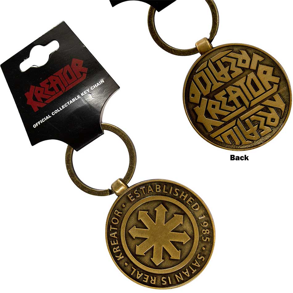 Kreator Keychain: Satan Is Real Emblem (Double Sided)