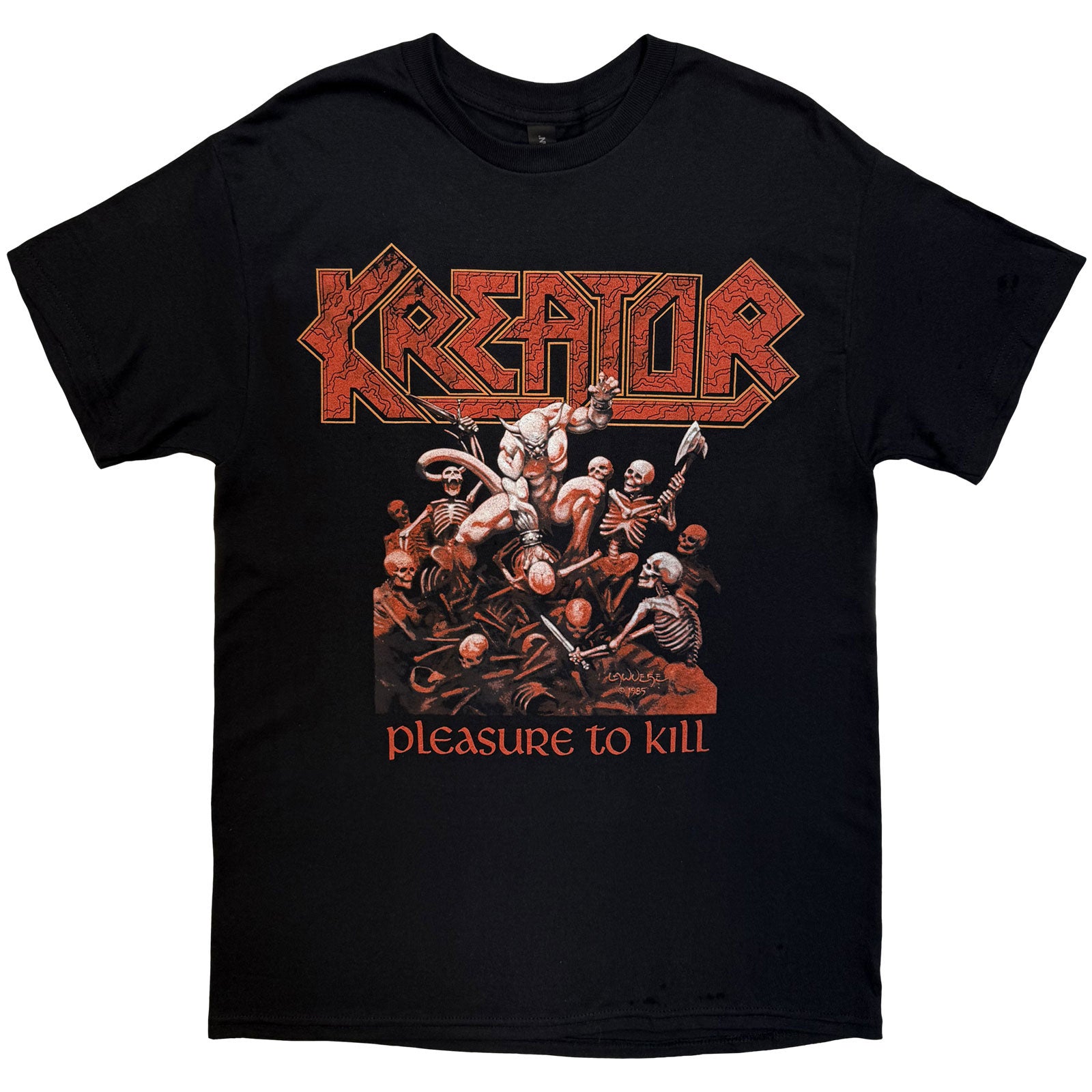 Kreator Unisex T-Shirt: Pleasure To Kill (Black) (Back Print)