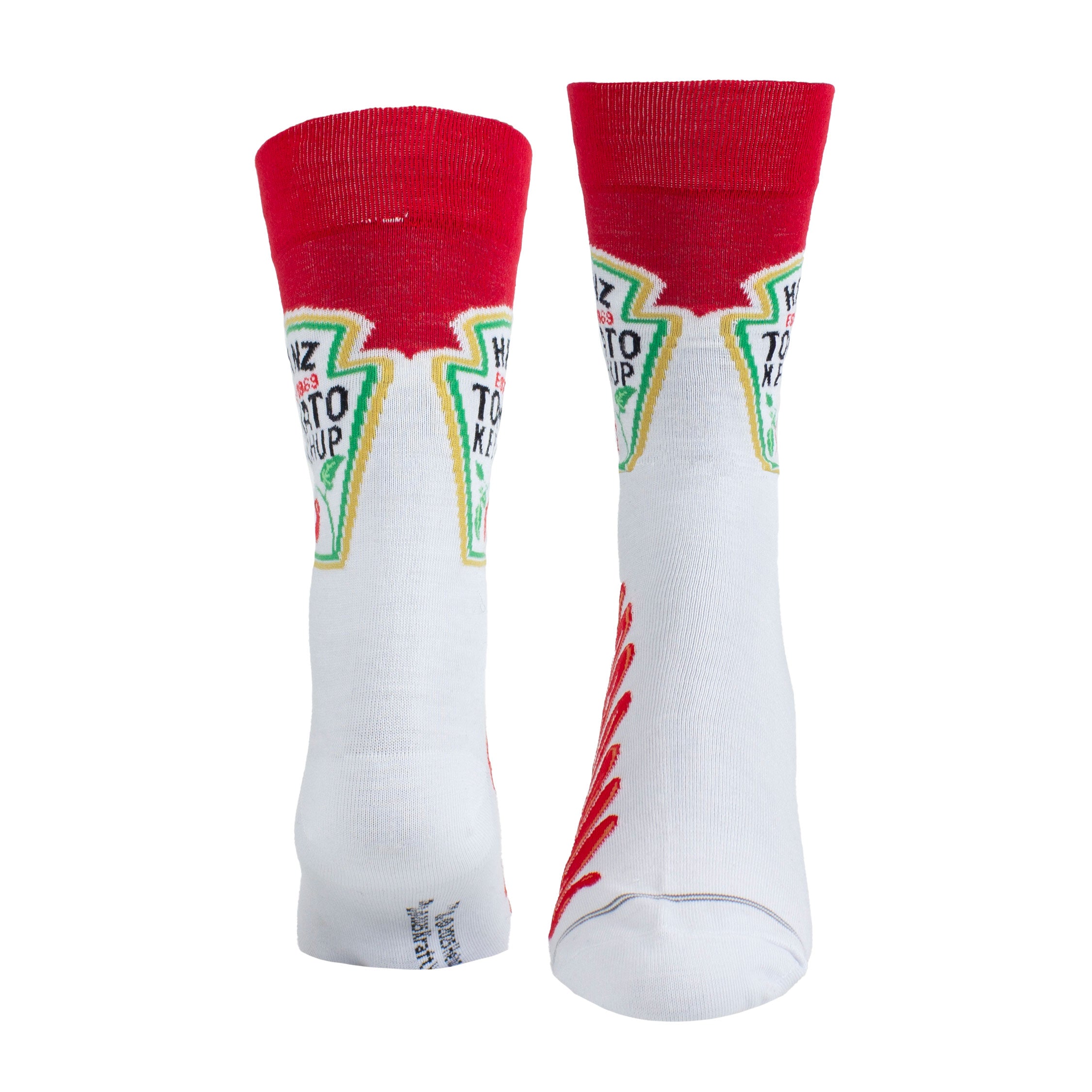 Heinz Unisex Crew Socks: Tomato Ketchup (Red)  (UK Size 6.5 - 11)