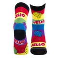 Jell-O Kids Crew Socks: Stripes (Black)  (UK Size 3.5 - 5)