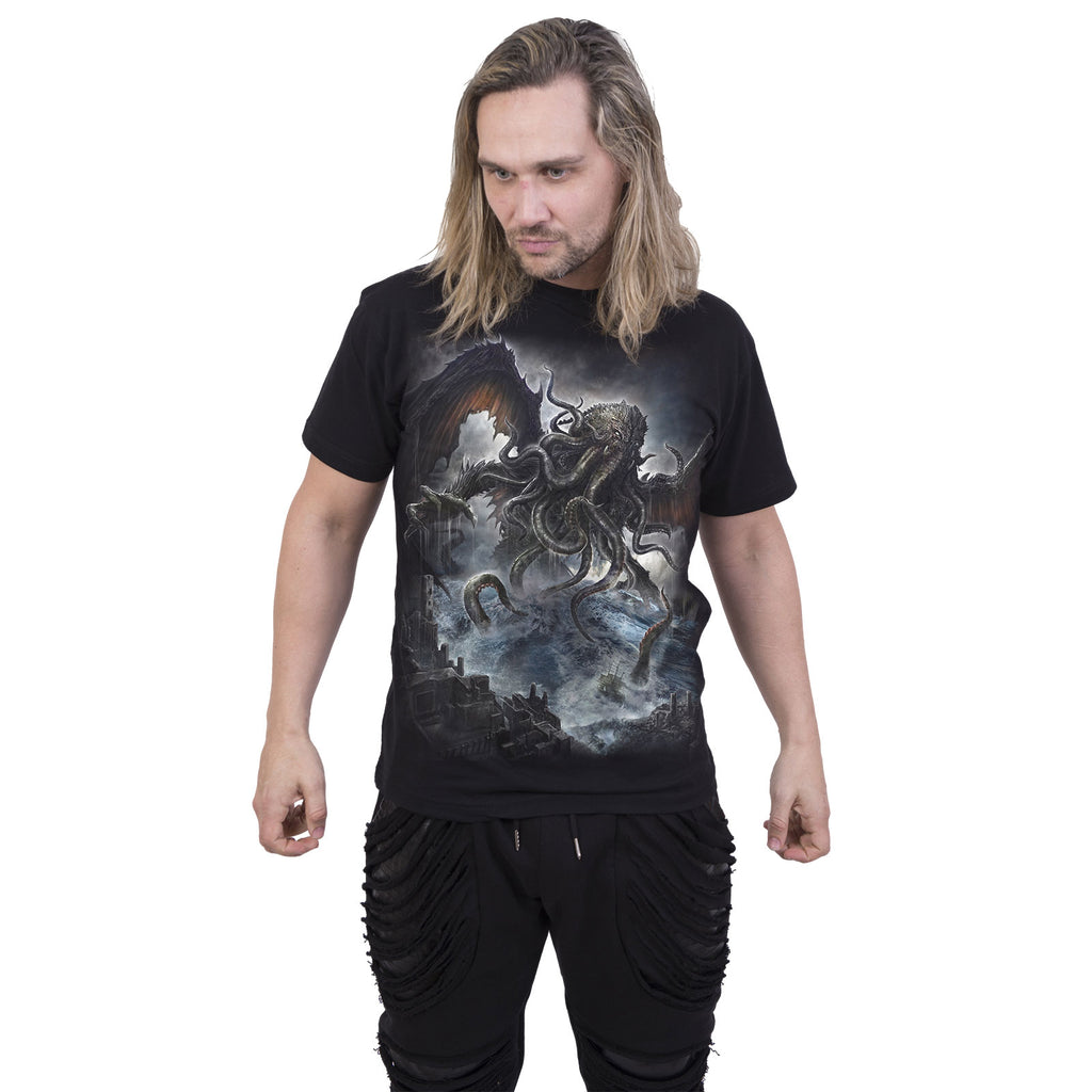 Spiral Unisex T-Shirt: Cthulhu (Black)