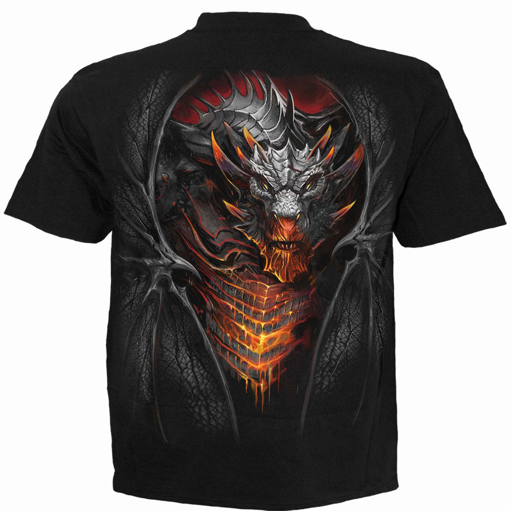 Spiral Kids T-Shirt: Draconis (Black) (Back Print)