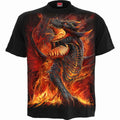 Spiral Unisex T-Shirt: Draconis (Black) (Back Print)