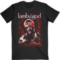 Lamb Of God Unisex T-Shirt: Gas Masks Waves (Black)