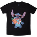 Disney Unisex T-Shirt: Lilo & Stitch Stitch Pineapple (Black)