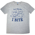 Disney Unisex T-Shirt: Lilo & Stitch Stitch - I Bite (Grey)