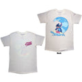 Disney Unisex T-Shirt: Stitch Surf (Natural) (Back Print)