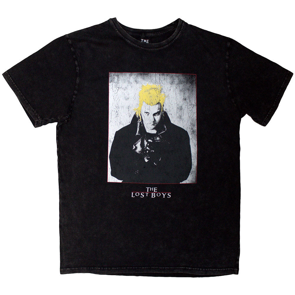 The Lost Boys Unisex Stone Wash T-Shirt: David Poster (Black)