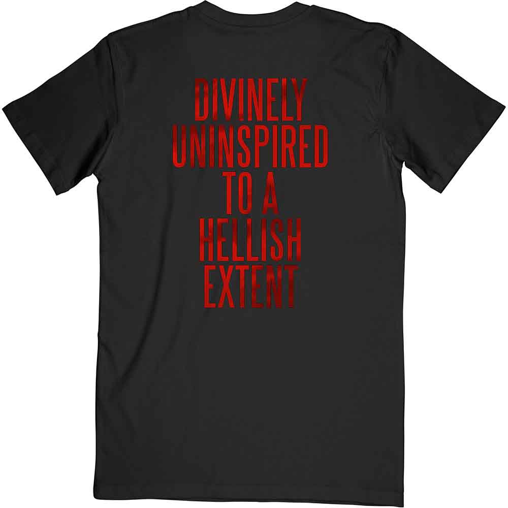 Lewis Capaldi Unisex T-Shirt: Divinely Uninspired (Black) (Back Print)