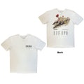 Lewis Capaldi Unisex T-Shirt: Flowers UK Tour '25 (White) (Back Print) (Ex-Tour)
