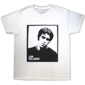 Liam Gallagher Unisex T-Shirt: Framed Photo (White)