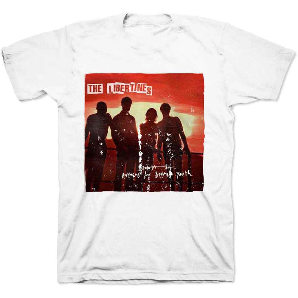 The Libertines Unisex T-Shirt: Anthems for Doomed Youth (White) (LOS)