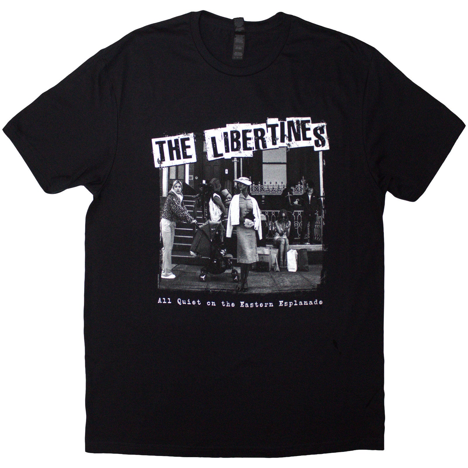 The Libertines Unisex T-Shirt: AQOTEE Album B&W (Black)