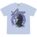 Lizzo Unisex T-Shirt: Special Hearts Airbrush (Blue)