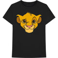 Disney Unisex T-Shirt: The Lion King Simba Face (Black)
