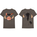 Disney Unisex T-Shirt: The Lion King Pumbaa (Brown) (Back Print) (LOS)