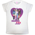Little Mix Ladies T-Shirt: Gradient Heart (White)