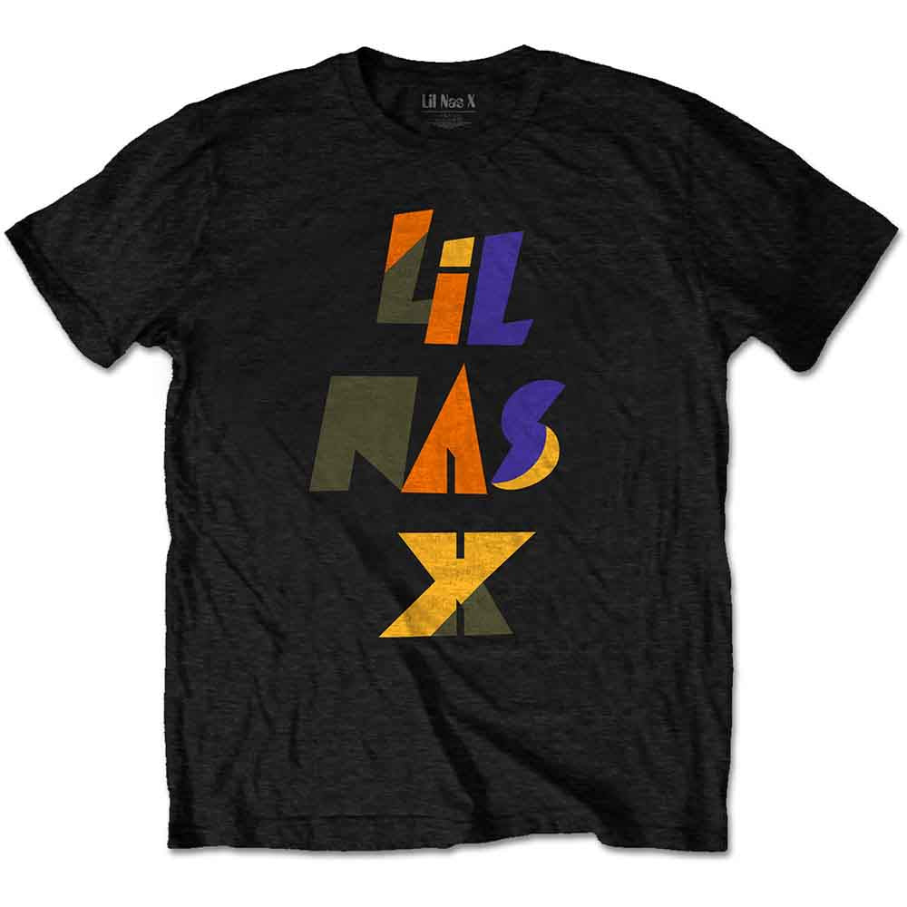 Lil Nas X Unisex T-Shirt: Scrap Letters (Black)