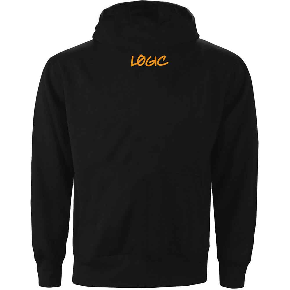 Logic Unisex Pullover Hoodie: No Pressure Gradient (Black) (Back Print)