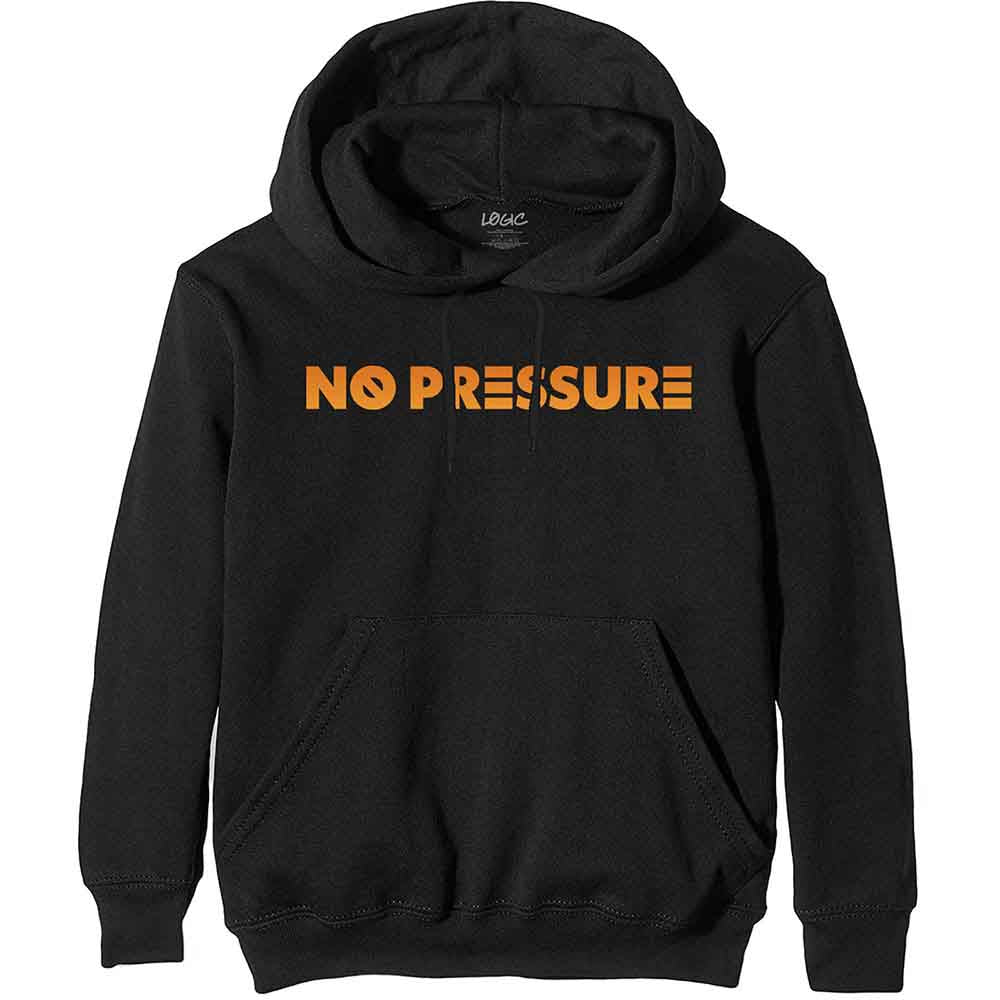 Logic Unisex Pullover Hoodie: No Pressure Gradient (Black) (Back Print)