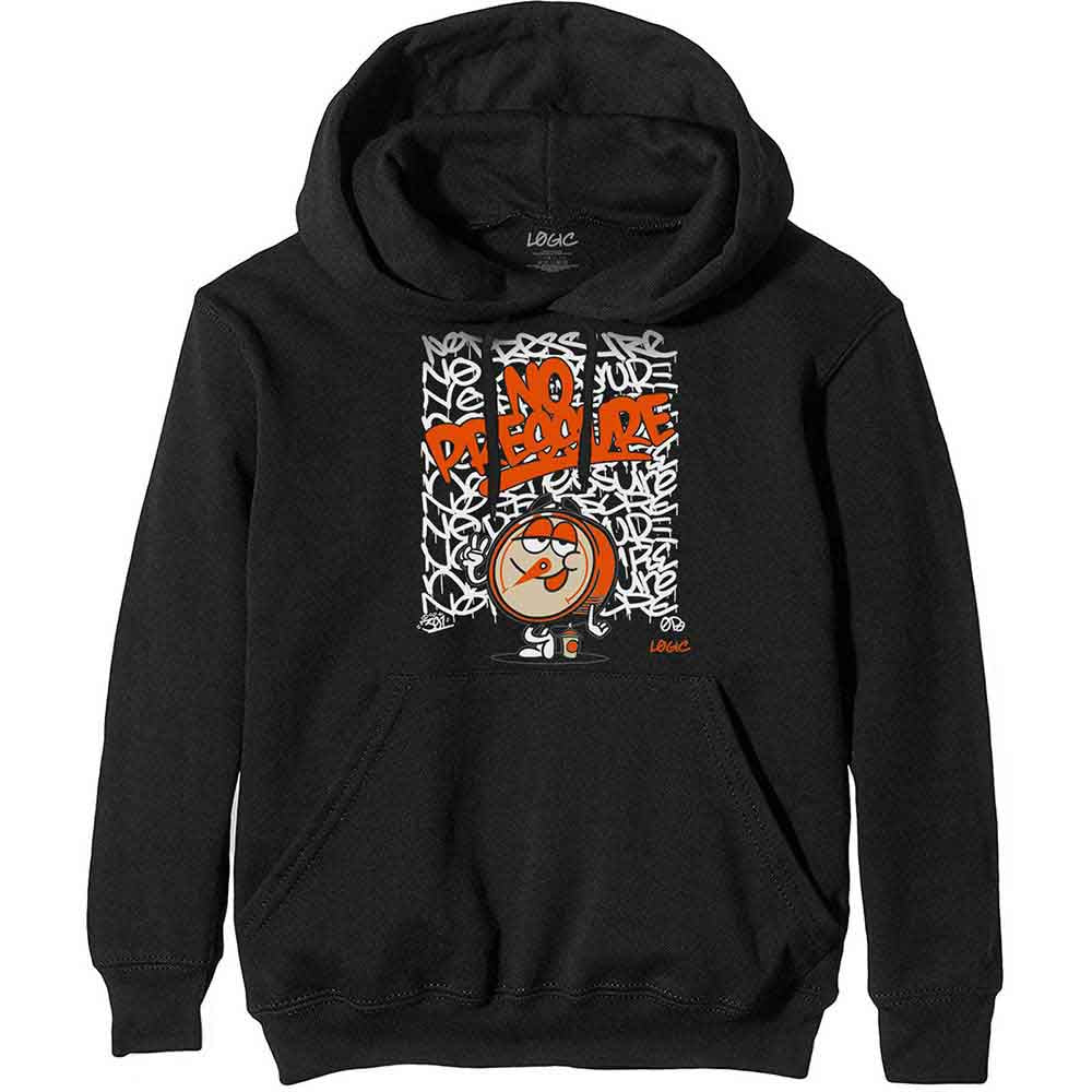 Logic Unisex Pullover Hoodie: Gauge (Black) (Back Print)