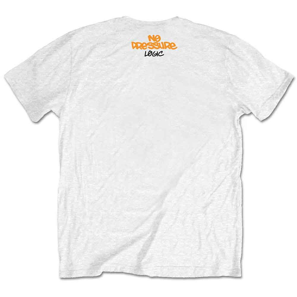 Logic Unisex T-Shirt: No Pressure (White) (Back Print)