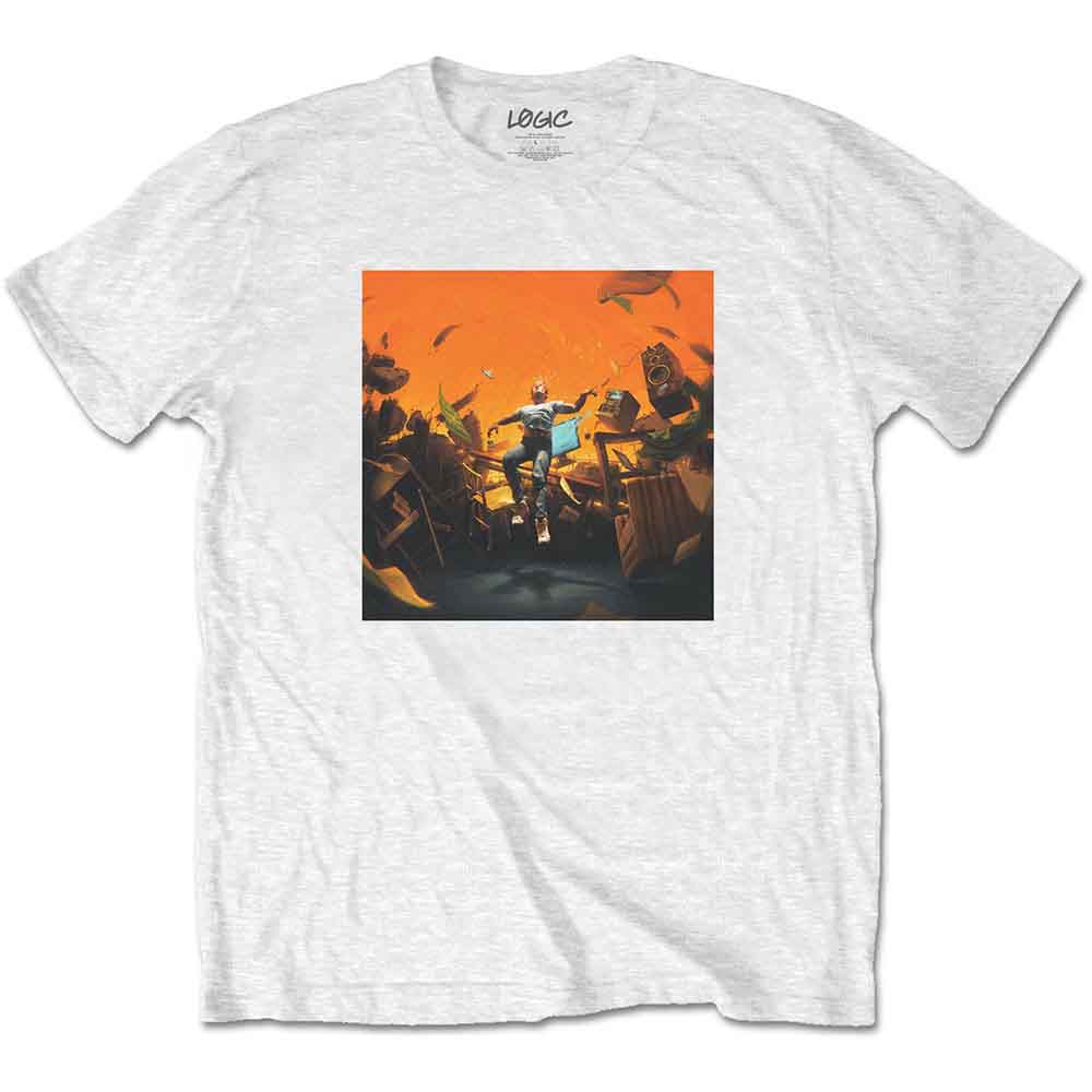 Logic Unisex T-Shirt: No Pressure (White) (Back Print)