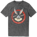 Looney Tunes Unisex Stone Wash T-Shirt: Bugs Bunny Made In NYC (Charcoal Grey)